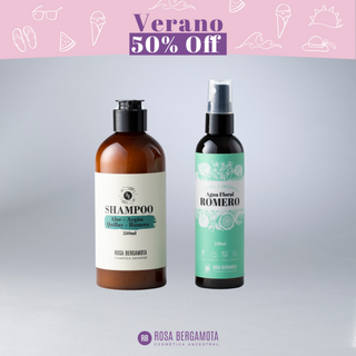 Básicos Anticaída: Shampoo Anticaída + Agua de Romero