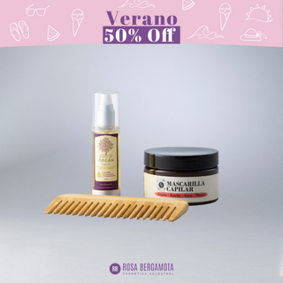 Pack Humectación Capilar: Aceite de Argán 50ml + Mascarilla Capilar + Peineta de REGALO